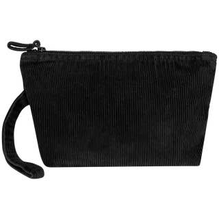Native Spirit Ecologisch verwassen tasje van ribfluweel in Washed black, voorkant