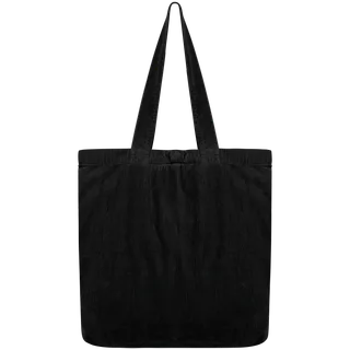 Native Spirit Eco-friendly corduroy washed effect bag in Washed black, voorkant