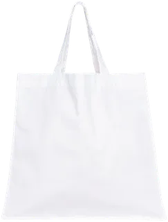 Native Spirit Lange ecologische shopper in Cloud White, voorkant