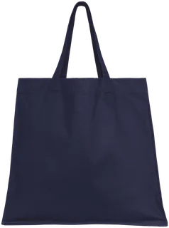 Native Spirit Lange ecologische shopper in Navy Blue, voorkant