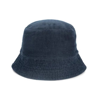Native Spirit Ecologische uniseks ribfluwelen hoed in Navy Blue, voorkant