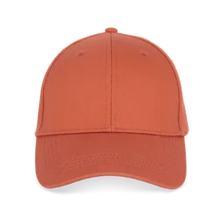 Native Spirit Eco-friendly unisex cap 6 panels in Burnt Brick, voorkant