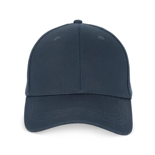 Native Spirit Eco-friendly unisex cap 6 panels in Navy Blue, voorkant