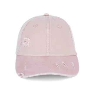 Native Spirit Ecologische uniseks pet met verwassen look in Washed Petal Rose, voorkant