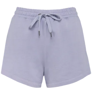 Native Spirit Eco-friendly ladies’ French Terry shorts in Washed Parma, voorkant