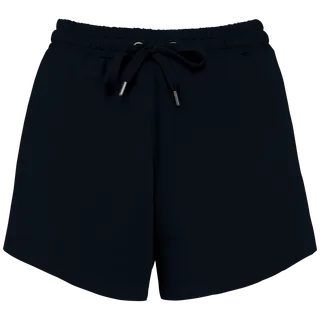 Native Spirit Eco-friendly ladies’ French Terry shorts in Washed black, voorkant