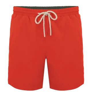 Native Spirit Ecologische zwemshort voor heren in Paprika, voorkant