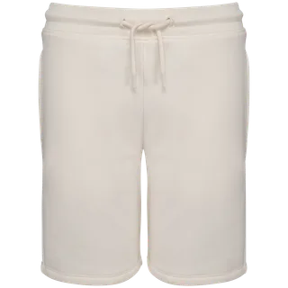 Native Spirit Eco-friendly Kids’ bermuda shorts in Ivory, voorkant