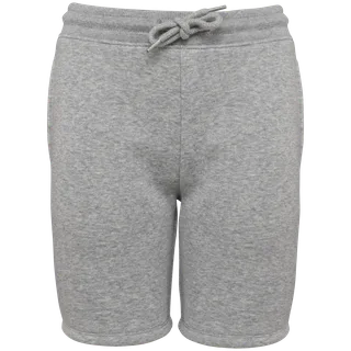 Native Spirit Eco-friendly Kids’ bermuda shorts in Moon Grey Heather, voorkant