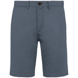 Native Spirit Ecologische chinobermuda heren in Mineral Grey, voorkant