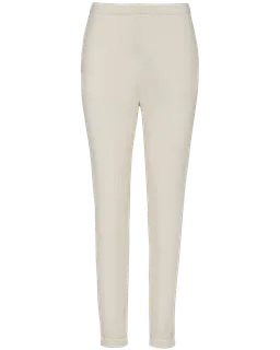 Native Spirit Eco-friendly ladies’ jogging trousers in Ivory, voorkant