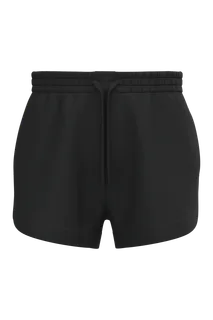 Native Spirit Eco-friendly ladies' French Terry shorts in Black, voorkant