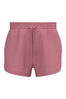 Native Spirit Eco-friendly ladies' French Terry shorts in Antique Rose, voorkant