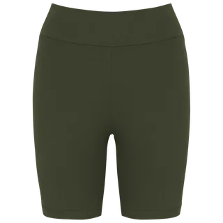 Native Spirit Ecologische geribde damesshort in Organic Khaki, voorkant