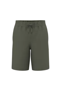 Native Spirit Duurzame herenbermuda met loose fit in Organic Khaki, voorkant