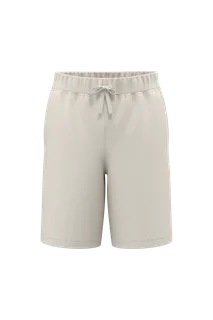 Native Spirit Duurzame herenbermuda met loose fit in Ivory, voorkant