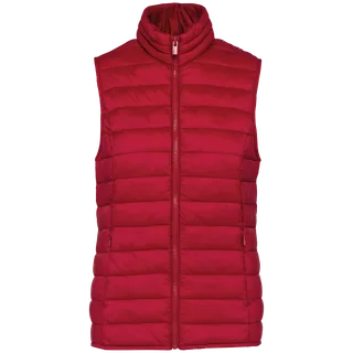 Native Spirit Ecologische lichte bodywarmer voor dames in Hibiscus Red, voorkant