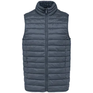 Native Spirit Ecologische lichte bodywarmer voor heren in Mineral Grey, voorkant