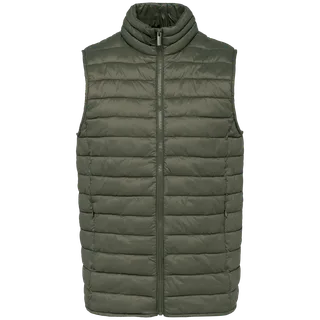 Native Spirit Ecologische lichte bodywarmer voor heren in Organic Khaki, voorkant