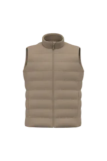 Native Spirit Duurzame gewatteerde damesbodywarmer in Driftwood, voorkant