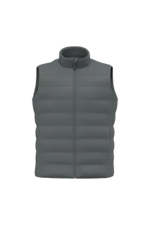 Native Spirit Duurzame gewatteerde damesbodywarmer in Iron Grey, voorkant