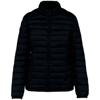 Native Spirit Eco-friendly ladies’ lightweight down jacket in Black, voorkant