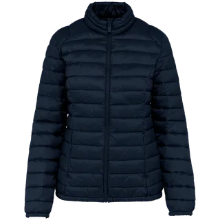 Native Spirit Eco-friendly ladies’ lightweight down jacket in Navy Blue, voorkant