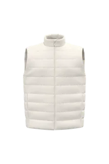 Native Spirit Duurzame gewatteerde herenbodywarmer in Ivory, voorkant