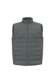 Native Spirit Duurzame gewatteerde herenbodywarmer in Iron Grey, voorkant