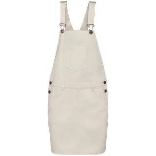 Native Spirit Ecologische salopettejurk in Ivory, voorkant