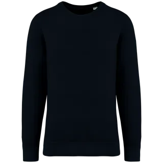 Native Spirit Eco-friendly unisex French Terry crew neck sweatshirt in Washed black, voorkant