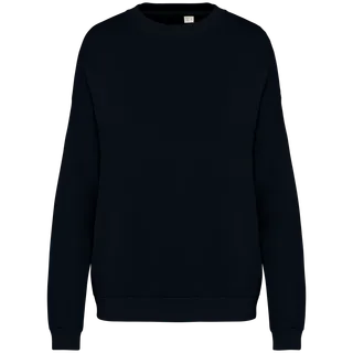 Native Spirit Ecologische oversized uniseks sweater French Terry in Washed black, voorkant