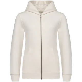 Native Spirit Ecologisch kindersweatvest met capuchon in Ivory, voorkant