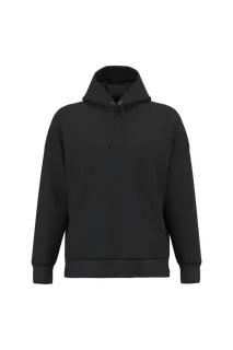 Native Spirit Duurzame uniseks oversized sweater met capuchon in Black, voorkant