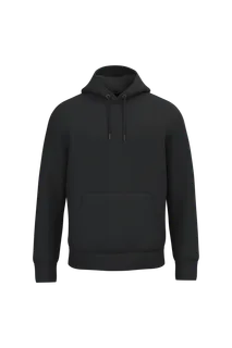 Native Spirit Ecologische uniseks sweater met capuchon in Black, voorkant