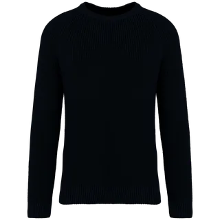 Native Spirit Ecologische dikke gebreide herentrui in Black, voorkant