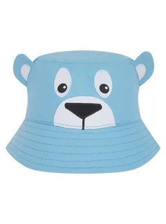 Larkwood Baby bob met figuur in Pale Blue Bear, voorkant