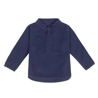 Larkwood Kinderfleece met1/4 rits in Navy, voorkant