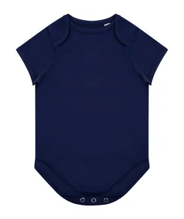 Larkwood Body met korte mouwen van biologisch katoen in Navy, voorkant