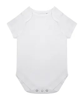 Larkwood Body met korte mouwen van biologisch katoen in White, voorkant