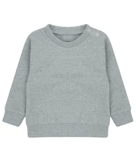 Larkwood Ecologische kindersweater in Heather Grey, voorkant