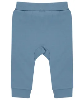 Larkwood Kids’ eco-friendly jogging trousers in Stone blue, voorkant