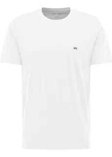 Lee T-shirt Patch Logo Lee in White, voorkant