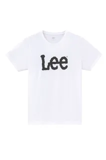 Lee T-shirt Logo Lee in White, voorkant