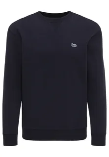 Lee Sweater met logo in Navy, voorkant