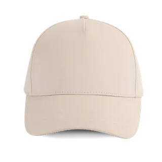 K-UP 5-panel cap - K-up Gold Label in Angora, voorkant