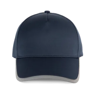 K-UP 5-panel polyester cap in Navy, voorkant