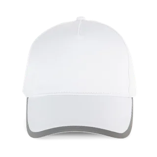 K-UP 5-panel polyester cap in White, voorkant
