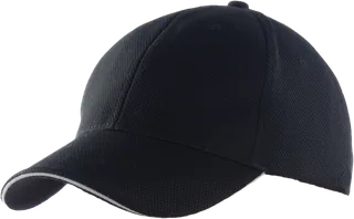 K-UP Sportpet met 6 panelen in Black / Grey, voorkant