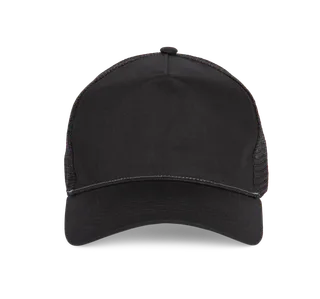 K-UP 5-panel trucker cap in Black, voorkant